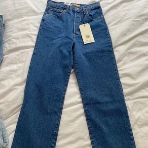 Levi’s ribcage straight jeans in blue